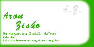 aron zisko business card